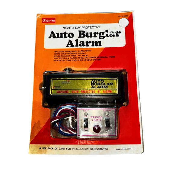Vintage Safer-EMCO Auto Burglar Alarm NOS | 1970s Car Accessory - Picture 1 of 10